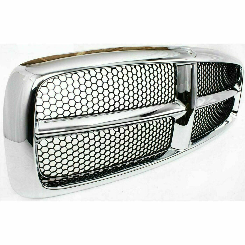 Front Grille Chrome Shell and Insert For 2002-2005 Dodge Ram 1500 2500 3500