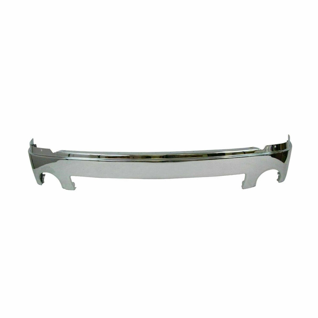 Front Bumper Chrome Steel + Valance Textured For 2007-2013 GMC Sierra 1500