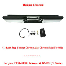 Load image into Gallery viewer, Rear Chrome Bumper Steel for 1988-2000 Chevy Silverado GMC Sierra C/K 1500 2500