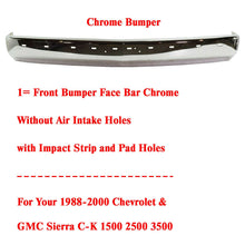 Load image into Gallery viewer, Front Bumper Chrome With Molding Holes For 1988-2000 Chevrolet / GMC C/ K-Series