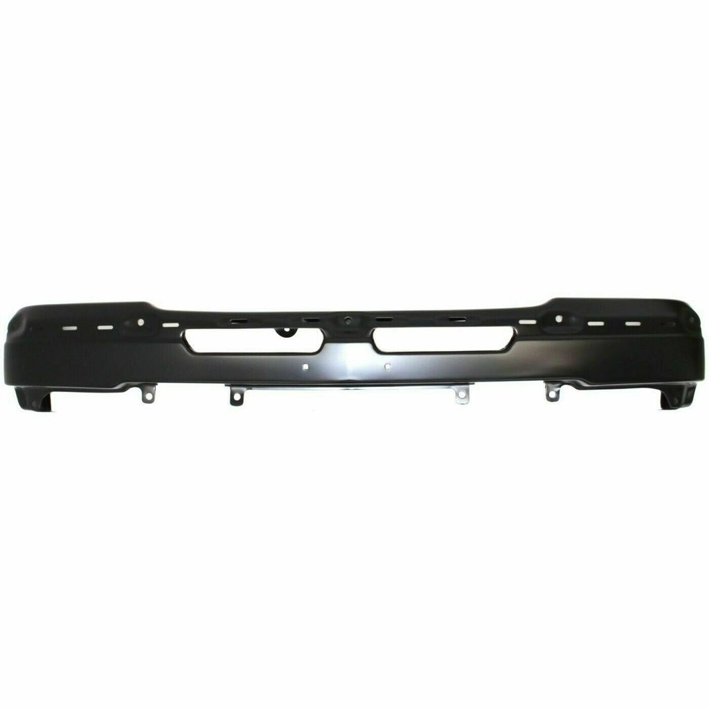 Front Bumper Primed Steel + Covers + Grille For 03-07 Silverado / Avalanche 1500