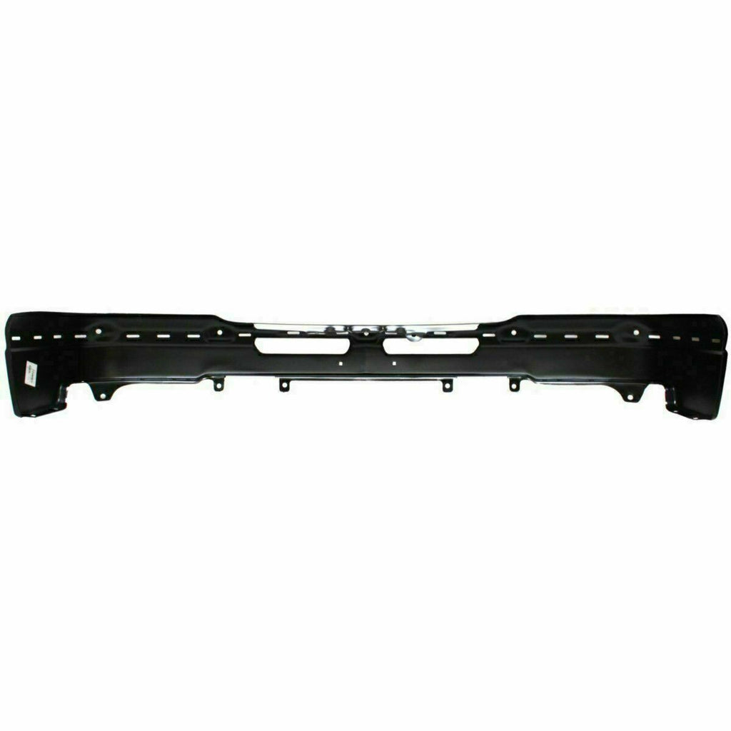 Front Bumper Primed Steel + Covers + Grille For 03-07 Silverado / Avalanche 1500