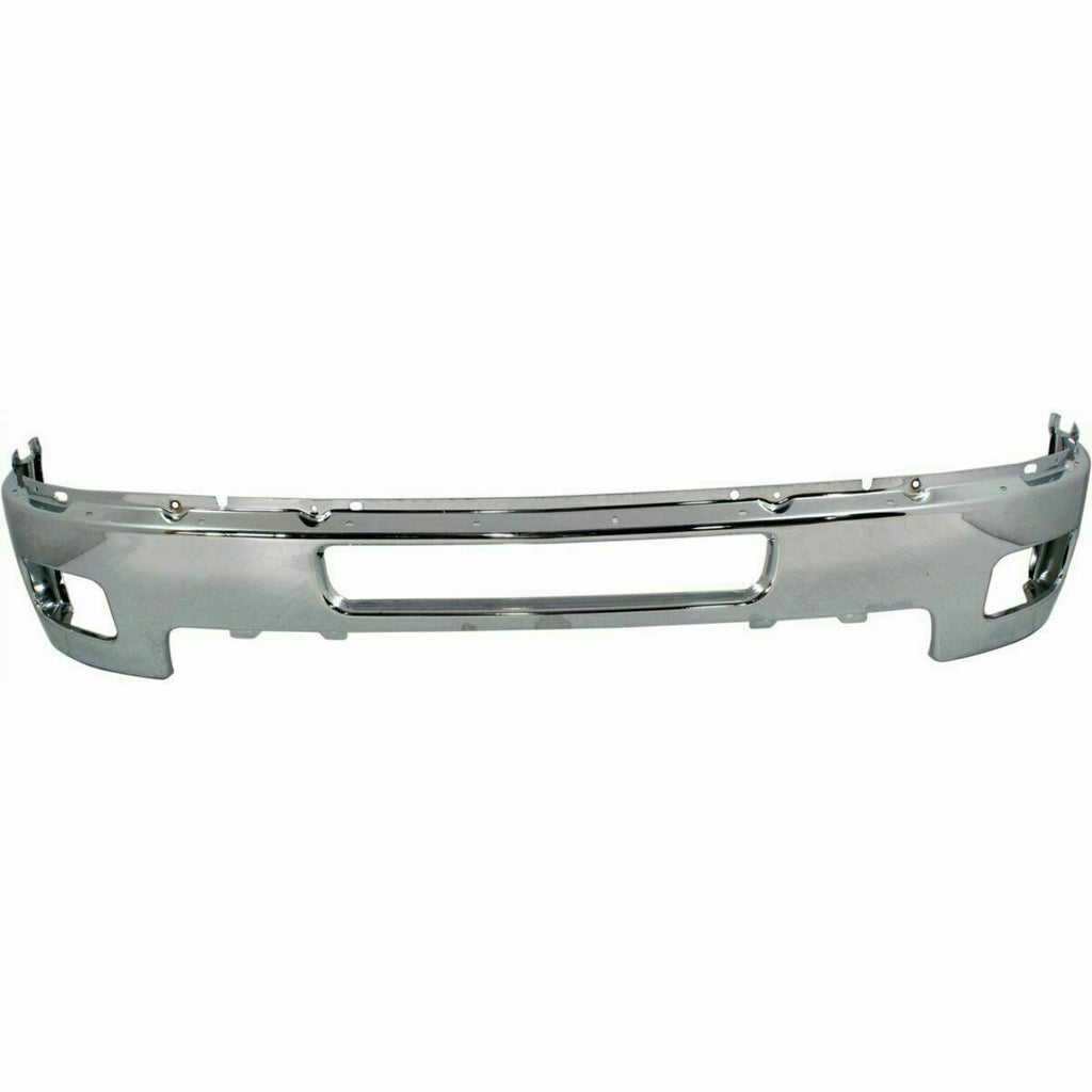 Front Chrome Bumper Kit With Brackets For 2011-2014 Chevy Silverado 2500HD 3500