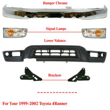 Load image into Gallery viewer, Front Bumper Chrome + Valance + Brackets + Signal For 1999-2002 Toyota 4Runner