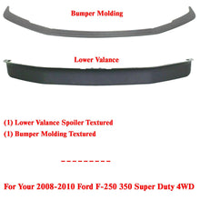 Load image into Gallery viewer, Front Bumper Molding + Lower Valance For 08-10 Ford F-Series Super Duty 4WD