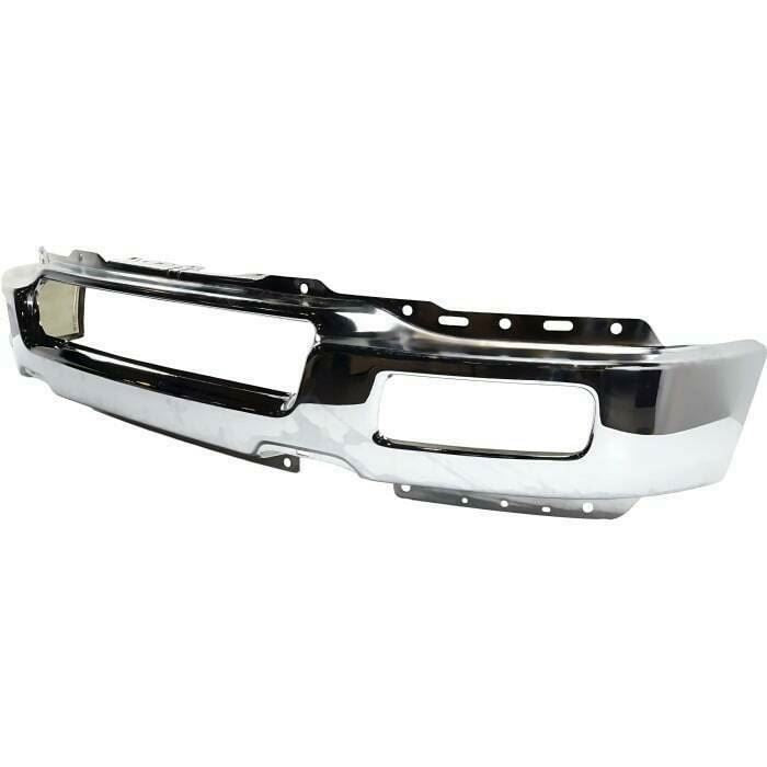 Front Bumper Chrome Steel + Lower Valance Air Deflector For 04-05 Ford F-150 4WD