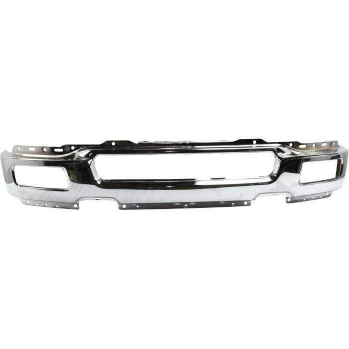 Front Bumper Chrome Steel + Lower Valance Air Deflector For 04-05 Ford F-150 4WD