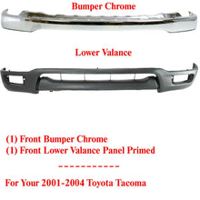 Load image into Gallery viewer, New Front Chrome Bumper Lower Valance Kit Primed For Toyota Tacoma 2001-2004