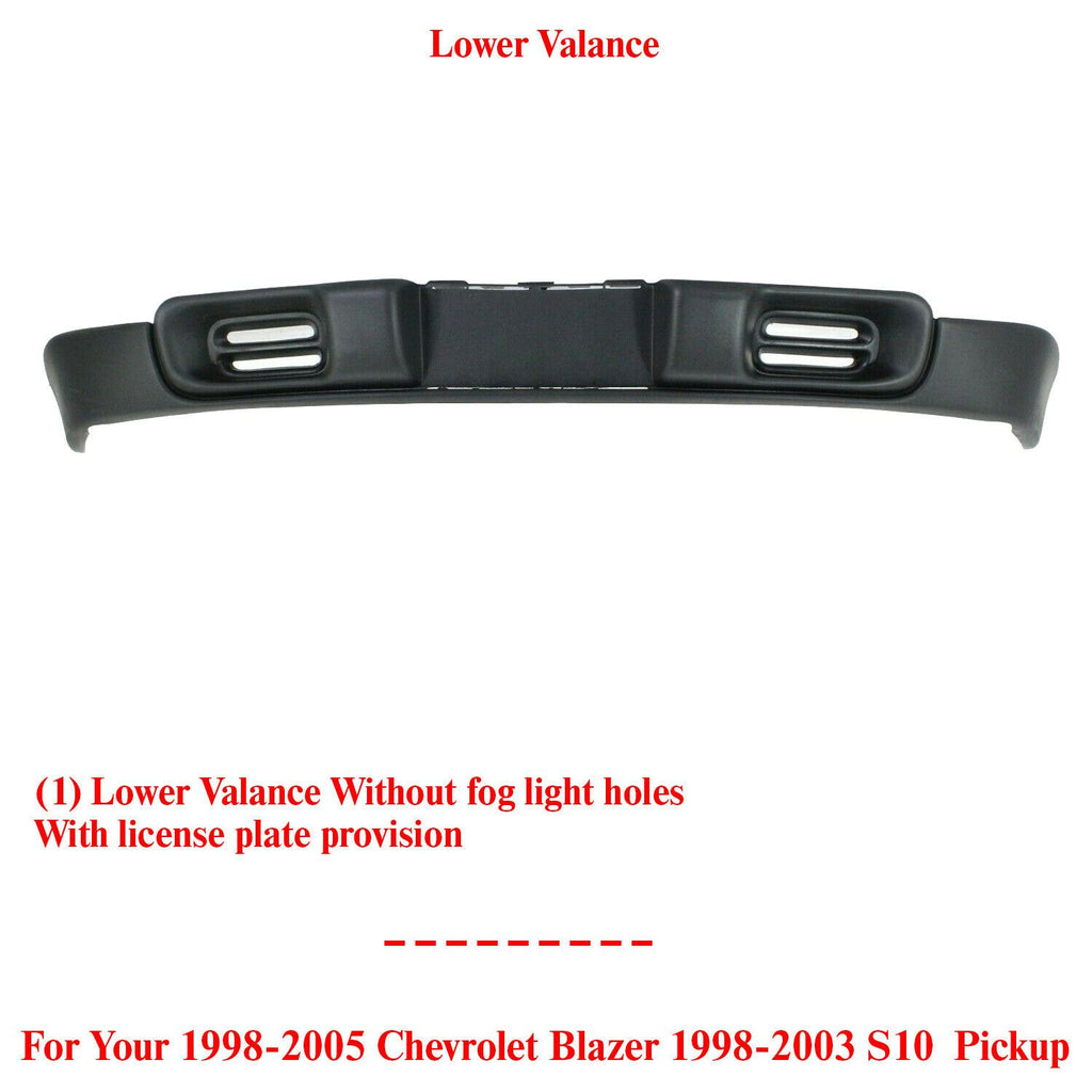 Front Lower Valance Panel For 1998-2003 Chevrolet S10 1998-2005 Blazer