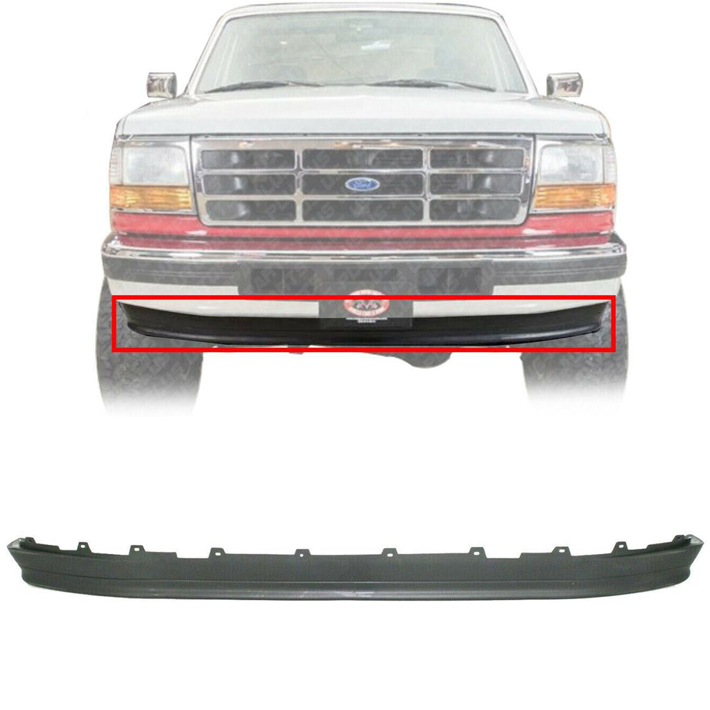 Front Bumper Lower Valance Textured For 1992 -1997 Ford Bronco F-150 F-250 F-350