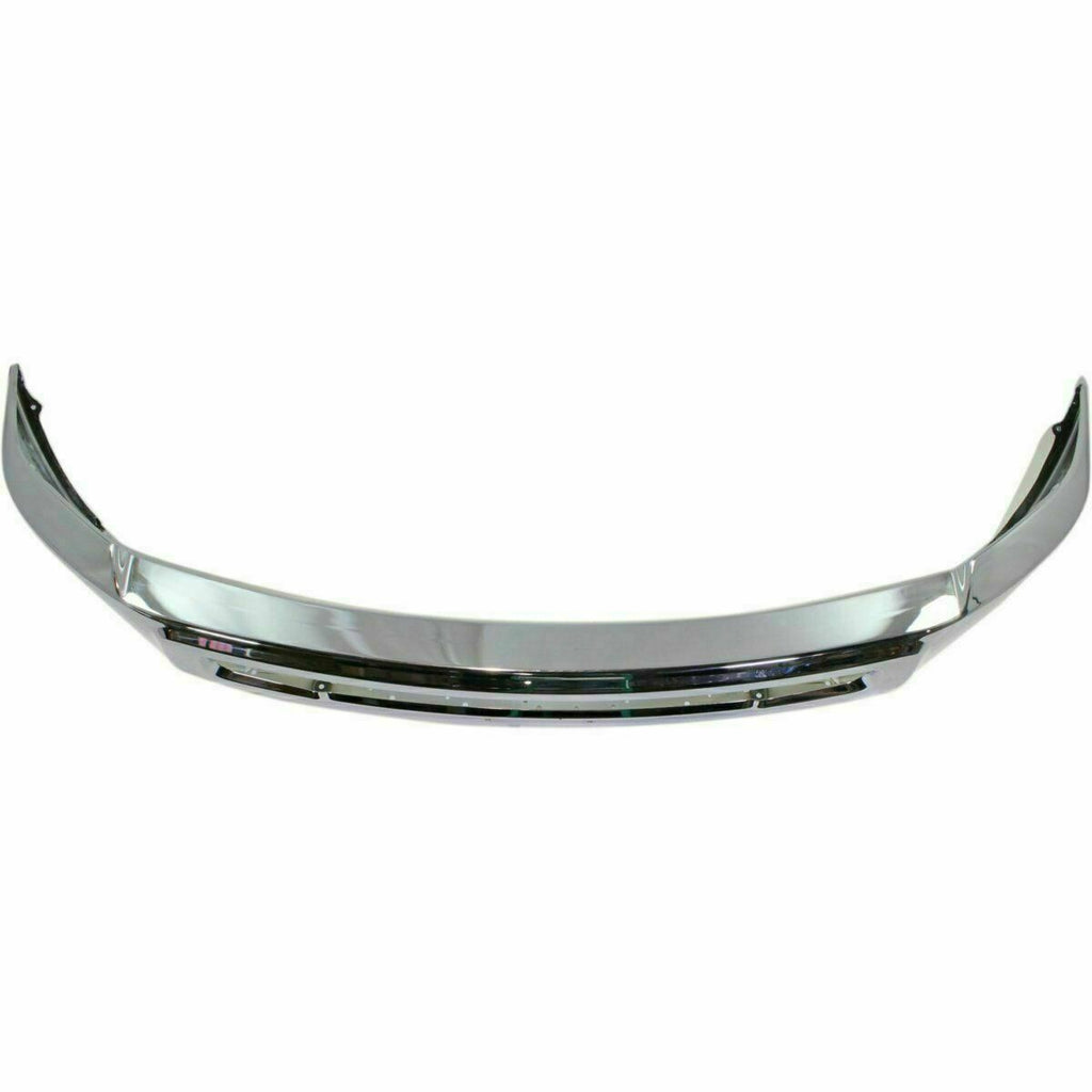 Front Bumper Chrome + Air Dam w/o Fog Hole For 2010-2012 Dodge Ram 2500 3500 4WD