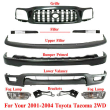 Load image into Gallery viewer, Front Bumper Primed + Grille + Brackets + Covers + FL For 01-04 Toyota Tacoma