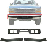 Front Bumper Molding Center + Molding Pad For 92-96 Bronco / 92-97 Ford 150-350