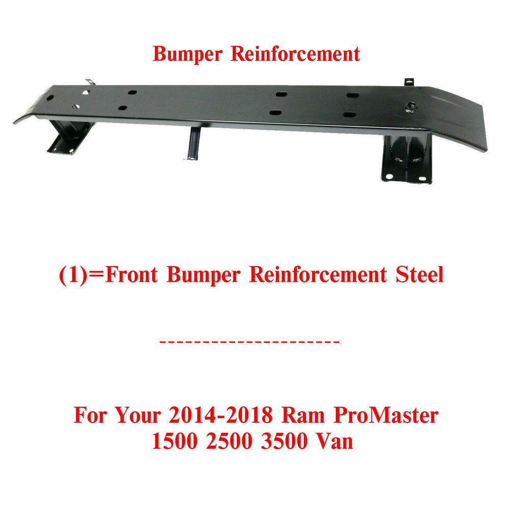 Front Bumper Reinforcement Steel For 2014-2018 Ram ProMaster 1500 2500 3500 Van