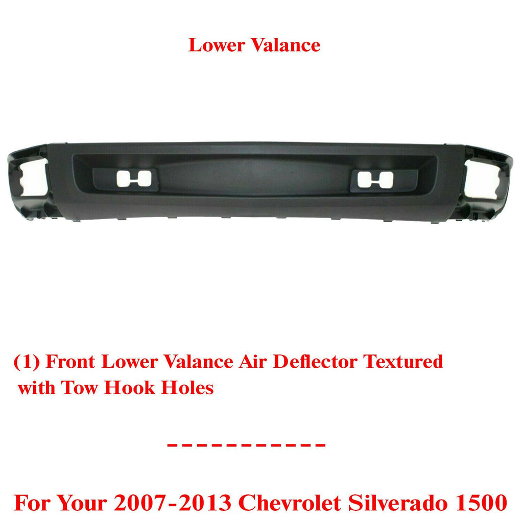 Front Lower Valance W/O Tow Hook Holes For 2007-2013 Chevrolet Silvera – US  AUTO PARTS PLUS