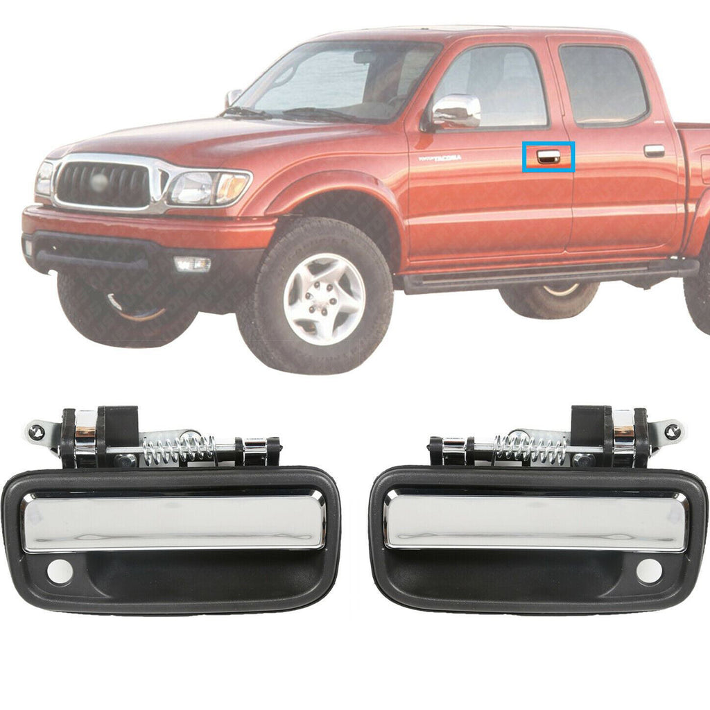Front Exterior Door Handle Left & Right Pair Set For 1995-04 Toyota Tacoma Truck