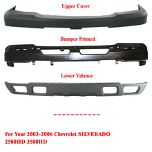 Load image into Gallery viewer, Front Bumper Primed + Upper + Valance For 2003-2006 Chevy Silverado 2500HD 3500