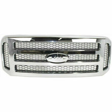 Load image into Gallery viewer, Front Bumper Chrome + Grille + Upper &amp; Low Cover For 2005 - 2007 Ford F250 F350