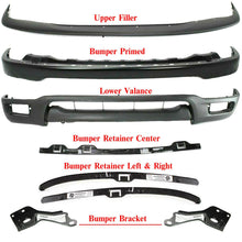 Load image into Gallery viewer, Front Bumper Primed Kit With Brackets &amp; Retainer Pair For 01-04 Toyota Tacoma