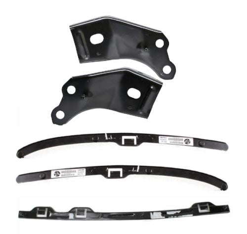 Front Bumper Primed Kit With Brackets & Retainer Pair For 01-04 Toyota Tacoma