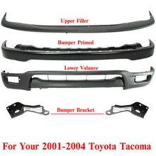 Load image into Gallery viewer, Front Bumper Primed Steel + Filler + Valance &amp; Brackets For 01-04 Toyota Tacoma