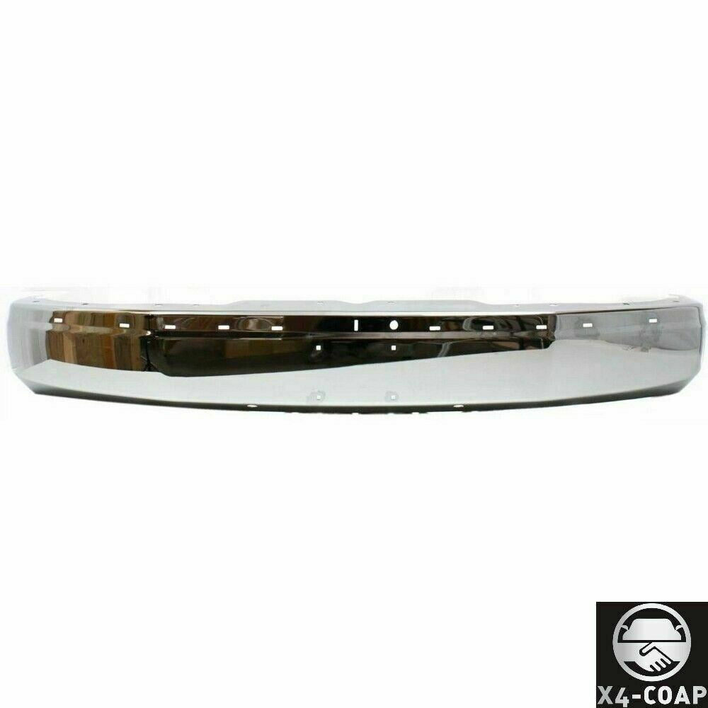 Front Bumper Chrome + Grille + Upper + lower For 2003-2014 Chevrolet Express