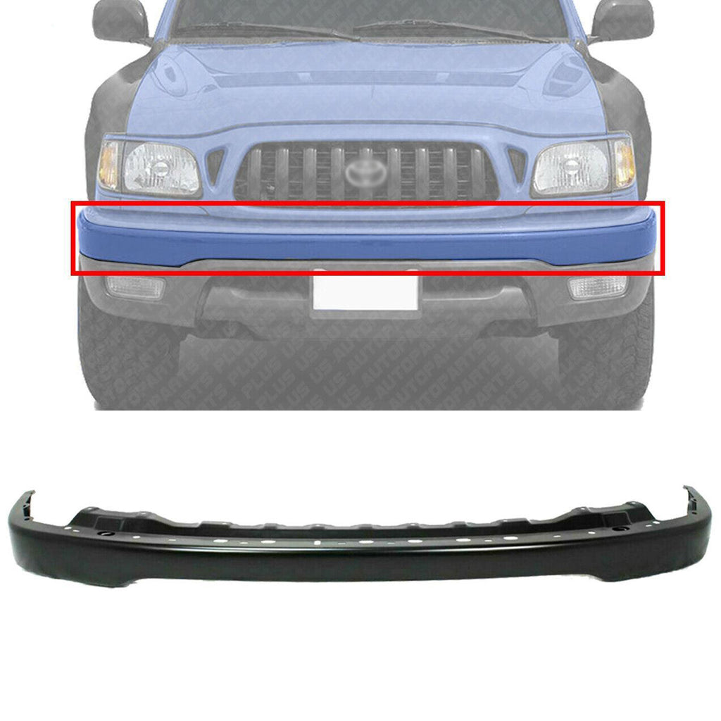 Front Bumper Primed Steel Face Bar Upper Cover for 2001 + 2004 Toyota Tacoma