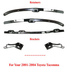 Load image into Gallery viewer, Front Bumper Retainers + Bracket Set For 2001-2004 Toyota Tacoma