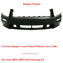 Load image into Gallery viewer, Front Bumper Cover Primed For 2005 2006 2007 2008 2009 Ford Mustang GT