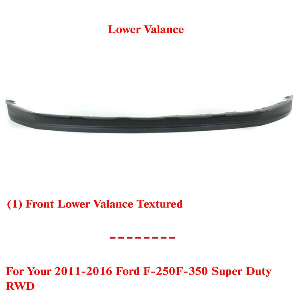 Front Lower Valance Textured For 2011-2016 Ford F-250 F-350 Super Duty RWD
