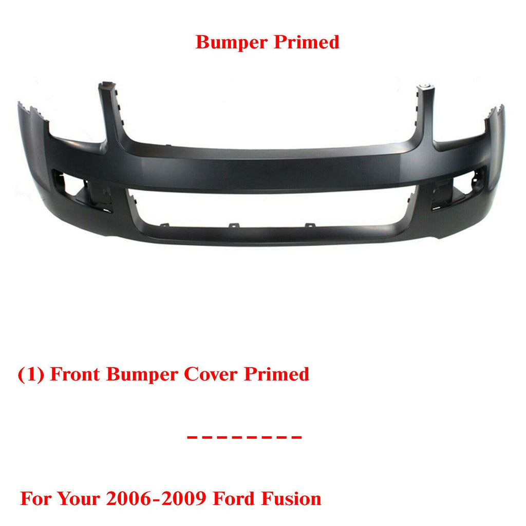 Front Bumper Cover Fascia For 2006-2009 Ford Fusion Primed