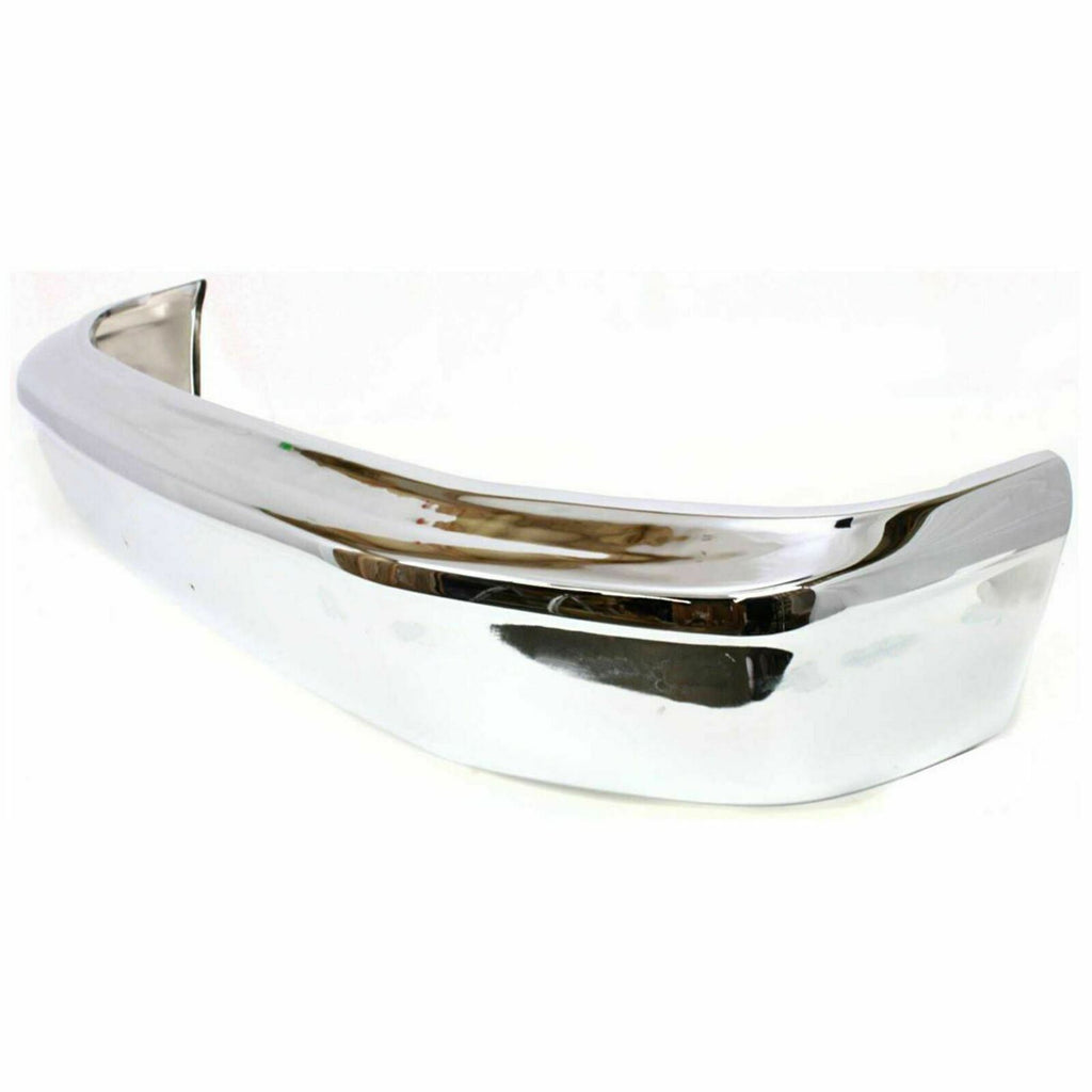 Front Chrome Bumper Face Bar For 1992-1996 F-150 Bronco without Molding Holes