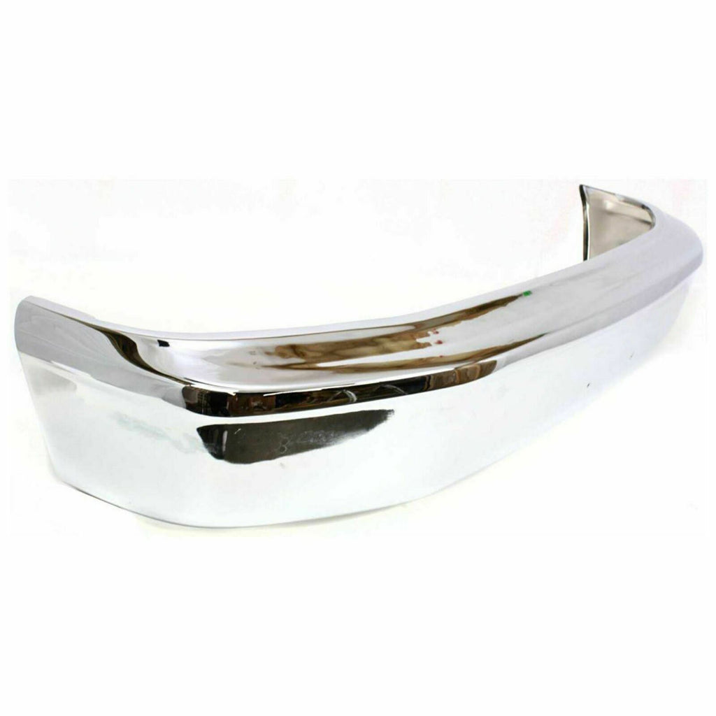 Front Chrome Bumper Face Bar For 1992-1996 F-150 Bronco without Molding Holes