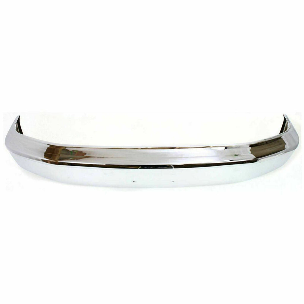 Front Chrome Bumper Face Bar For 1992-1996 F-150 Bronco without Molding Holes