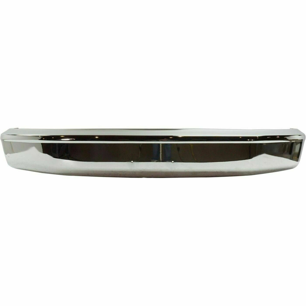 Front Chrome Bumper Face Bar For 1992-1996 F-150 Bronco without Molding Holes