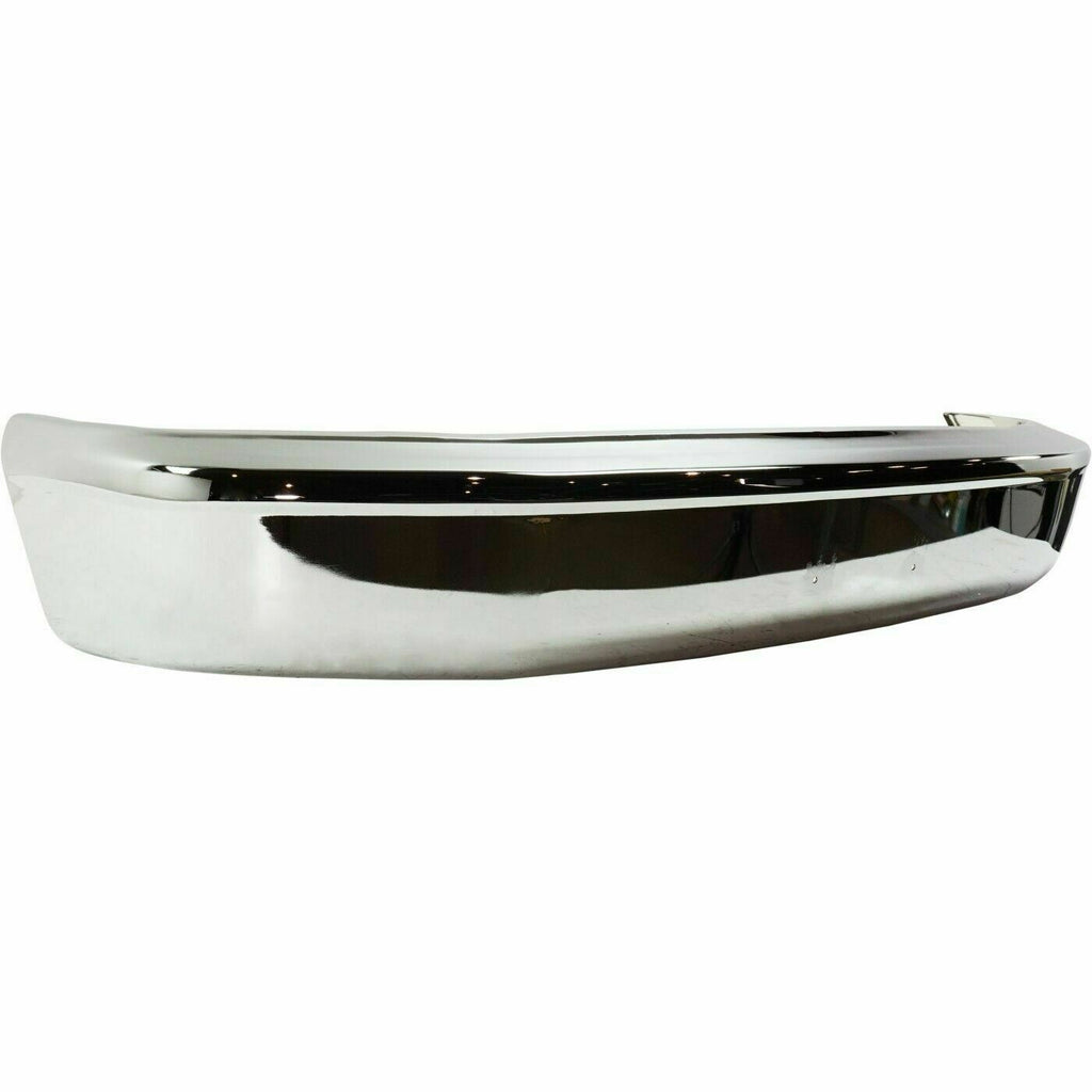 Front Chrome Bumper Face Bar For 1992-1996 F-150 Bronco without Molding Holes
