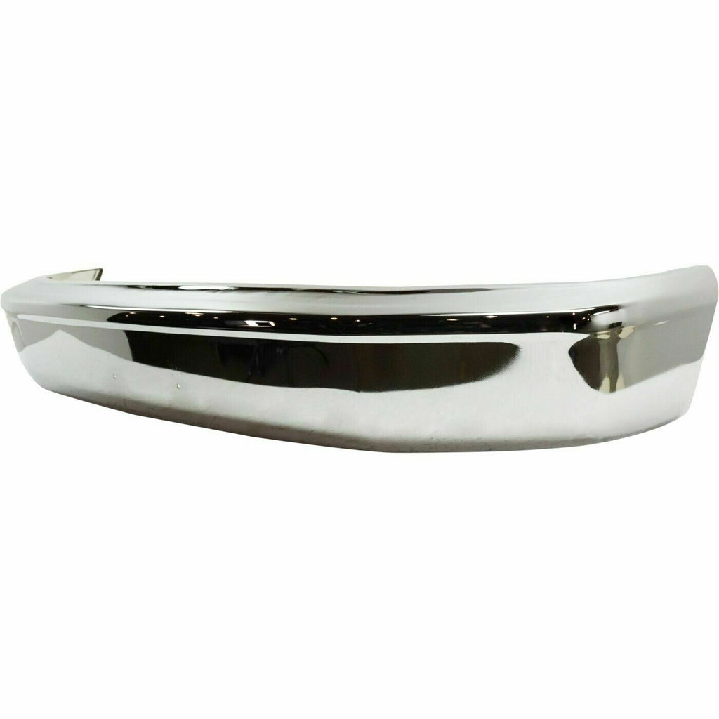 Front Chrome Bumper Face Bar For 1992-1996 F-150 Bronco without Molding Holes