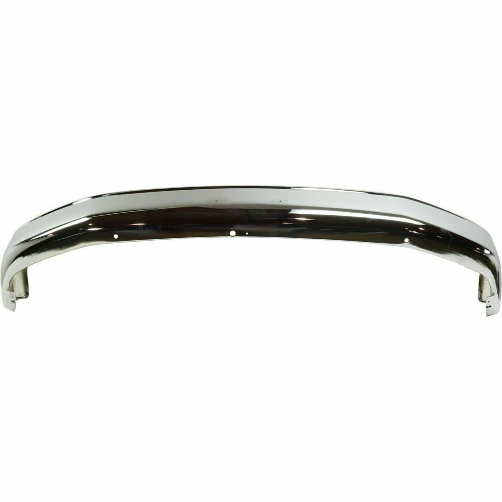 Front Chrome Bumper Face Bar For 1992-1996 F-150 Bronco without Molding Holes