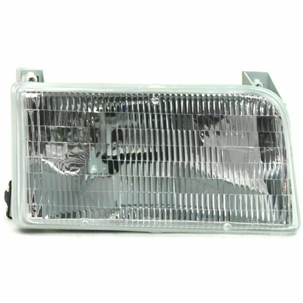 Front Chrome Grille+Headlight+Signal&Head Lamps Door For 1992-1997 Ford F-Series