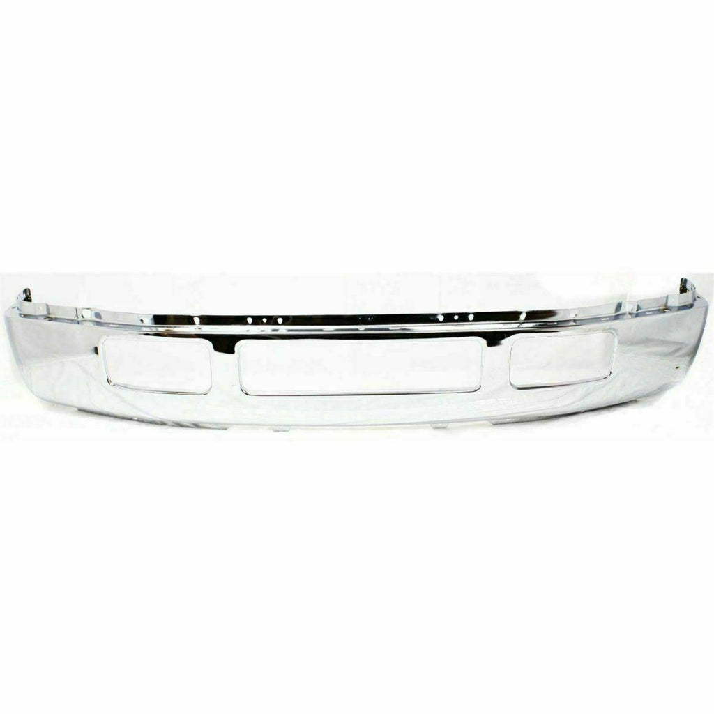 Front Bumper Chrome + Upper + Lower For 2005-2007 Ford F-250 F-350 Super Duty