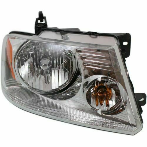 Front Headlamps With Chrome Trim Driver & Passenger Sid For 2004-2008 Ford F-150