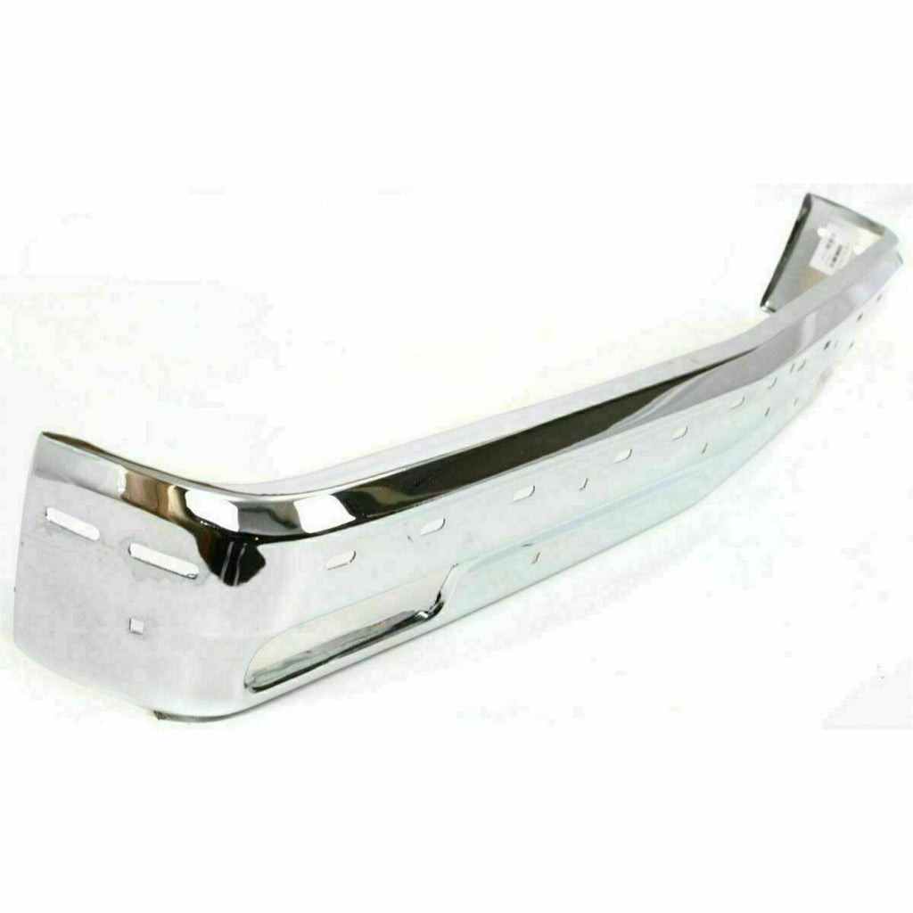 Front Chrome Bumper + Strip Molding + Valance For 91-93 Chevy S10 Pickup/ Blazer