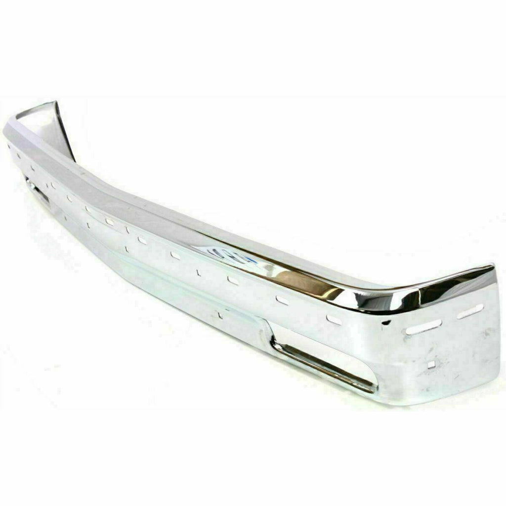 Front Chrome Bumper + Strip Molding + Valance For 91-93 Chevy S10 Pickup/ Blazer