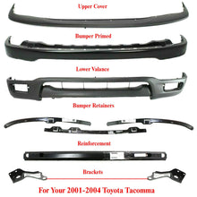 Load image into Gallery viewer, Front Bumper Primed Kit with Brackets &amp;Retainer Pair For 2001-2004 Toyota Tacoma