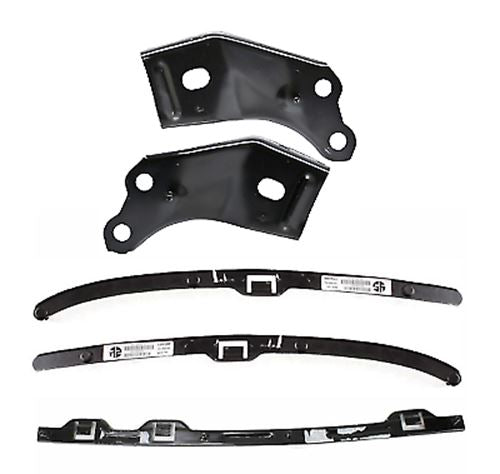 Front Bumper Primed Kit with Brackets &Retainer Pair For 2001-2004 Toyota Tacoma