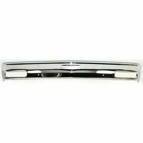 Front Bumper Chrome Steel + Park Signal Lights For 1982-94 S10 S15 Sonoma Pickup