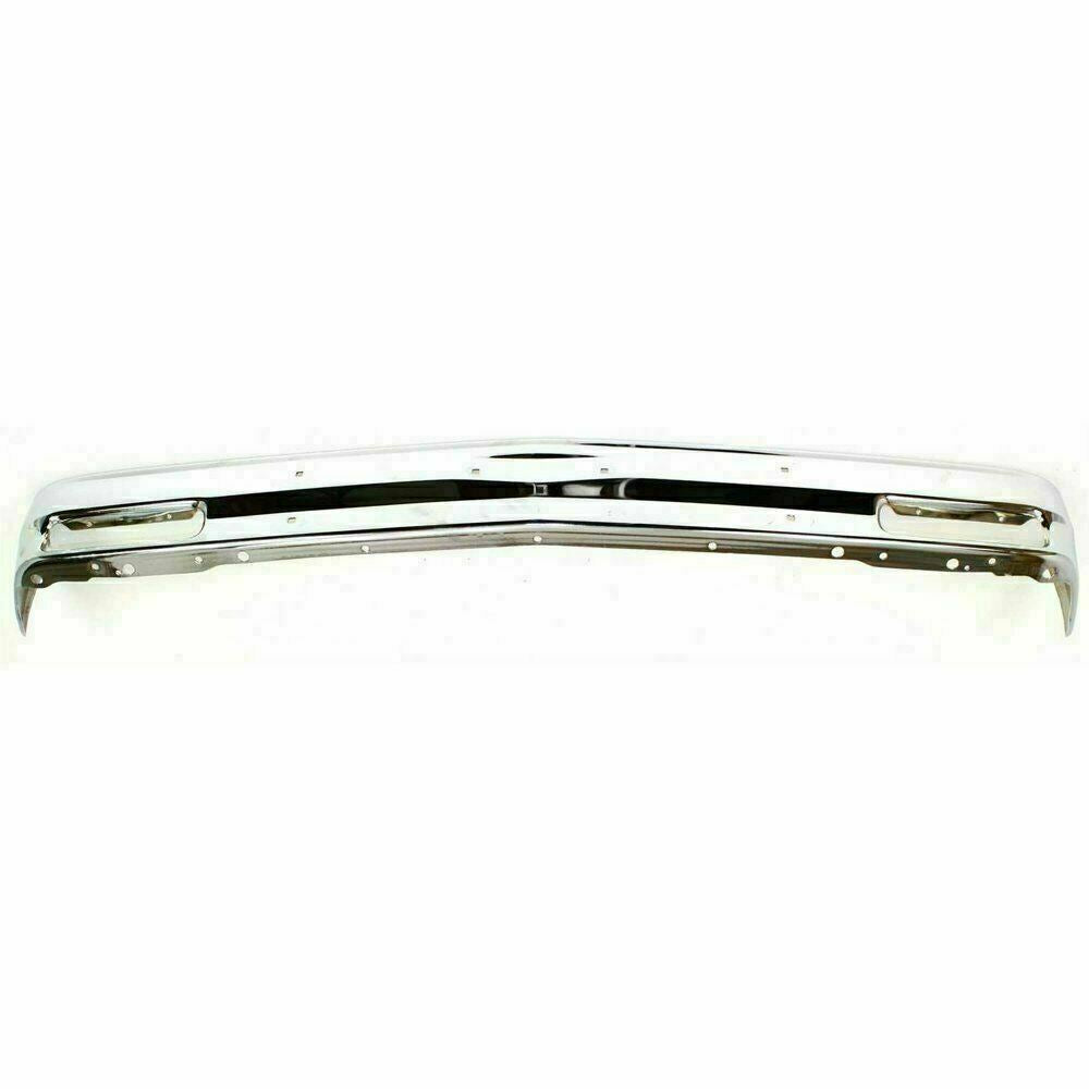 Front Bumper Chrome + Lower Valance For 1982-1993 Chevy S10 / GMC S15 Pickup