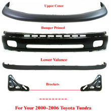 Load image into Gallery viewer, Front Bumper Steel Primed +Upper + Valance + Bracket For 2000-2006 Toyota Tundra