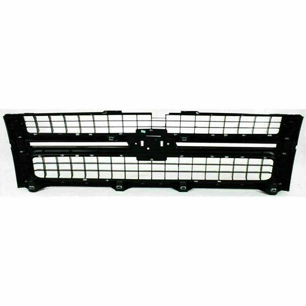 Front Grille Chrome Plastic + Hood Molding For 2007-2010 Silverado 2500HD 3500HD