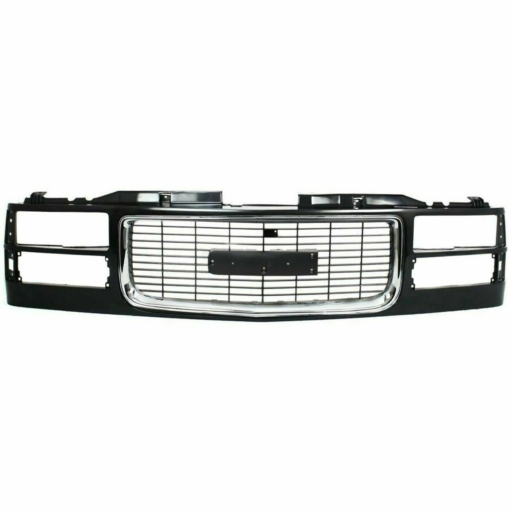 Front Grille Chrome For 1994-2000 GMC C/K Series / 1994-1999 GMC Yukon